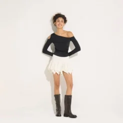 Women's One-Shoulder Long Sleeve Knit Top - Wild Fable™ -Wild Fable Store GUEST 712b53ac 0582 40db ab96 9e29e91dd474