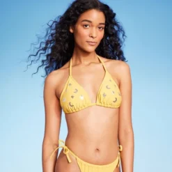 Women's Sequin Detail Triangle Bikini Top - Wild Fable™ Yellow 13 Women's Sequin Detail Triangle Bikini Top - Wild Fable™ Yellow -Wild Fable Store GUEST 7556a69d 4864 4f92 9639 034b99bb3401