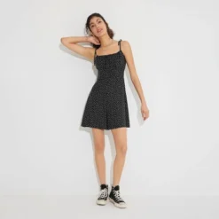 Women's Tie Shoulder Romper - Wild Fable™