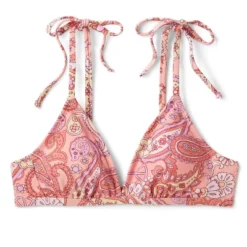 Women's Shoulder Tie Bralette Bikini Top - Wild Fable™ Peach Paisley Print -Wild Fable Store GUEST 769c7124 b3bf 44f5 820f bf664ed78163