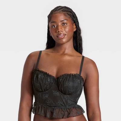 Women's Ruffle Lace Corset - Wild Fable™ 3 Women's Ruffle Lace Corset - Wild Fable™ - Image 3