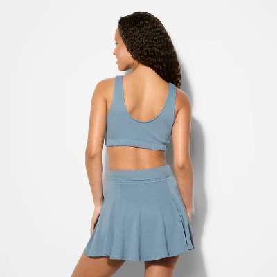 Women's French Terry Slim Fit Deep V-Neck Tank Top - Wild Fable™ 2 Women's French Terry Slim Fit Deep V-Neck Tank Top - Wild Fable™ - Image 2