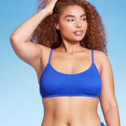 Women's Smocked Bralette Bikini Top - Wild Fable™ -Wild Fable Store GUEST 7e3481c5 7efb 43ce b1de b65522552256