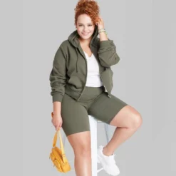 Women's Cropped Zip-Up Hoodie - Wild Fable™ -Wild Fable Store GUEST 7f009af7 5ff2 4eb5 ac50 6be216eeefbf