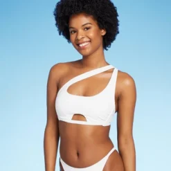 Women's Cut Out One Shoulder Bikini Top - Wild Fable™ -Wild Fable Store GUEST 800fd6c7 2a0c 47da a2ed 474773c8e3c9