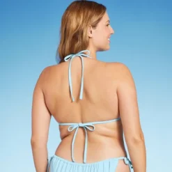 Women's Mixed Icon Crochet Triangle Bikini Top - Wild Fable™ Blue -Wild Fable Store GUEST 811a97da c3fa 4369 96d7 c1d1a33c9c19