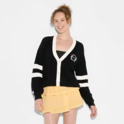 Women's Game Day V-Neck Button-Front Cardigan - Wild Fable™