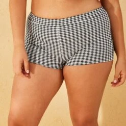 Women's Sparkle Gingham Texture High-Rise Shortie Swim Bottom - Wild Fable™ -Wild Fable Store GUEST 84484e22 f98b 478f bdab 2d121031e407