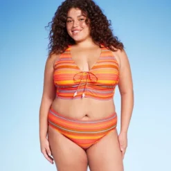 Women's Mid-Rise Full Coverage Hipster Bikini Bottom - Wild Fable™ Red Striped -Wild Fable Store GUEST 88bc7a13 ab7a 4030 82b6 417b2de06282