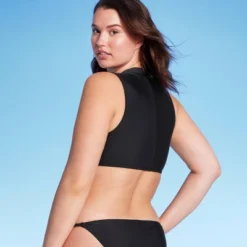 Women's Zip-Front Mock Neck Bikini Top - Wild Fable™ -Wild Fable Store GUEST 8f8ba476 d674 4f63 9b81 ab5fc589a0d2
