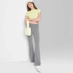 Women's High-Waisted Flare Leggings - Wild Fable™ Heather Gray -Wild Fable Store GUEST 90a4be30 da89 4939 a3a6 0aca3cbfb7c4