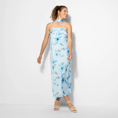 Women's Satin Maxi Tube Bodycon Dress - Wild Fable™ 1 Women's Satin Maxi Tube Bodycon Dress - Wild Fable™