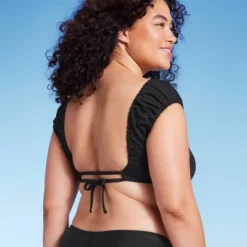 Women's Cap Sleeve Smocked Bralette Bikini Top - Wild Fable™ -Wild Fable Store GUEST 9348d823 5432 484f 8f2c b0ff17b82845