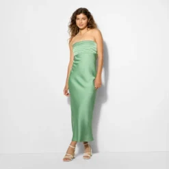 Women's Bias Cut Maxi A-Line Dress - Wild Fable™ Light Green