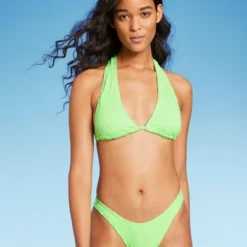 Women's Terry Textured U-Neck Multi-Way Bralette Bikini Top - Wild Fable™ Tropical Green -Wild Fable Store GUEST 95bfa708 9c41 4949 8fb8 3365bbeac40e