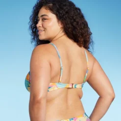 Women's Scoop Neck Bralette Bikini Top - Wild Fable™ Multi Tropical Print -Wild Fable Store GUEST 963baf28 56ef 43b0 aa33 699bd1d9c2aa