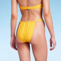 Women's Scarf Side Adjustable Coverage Bikini Bottom - Wild Fable™ Yellow -Wild Fable Store GUEST 9901de67 5eb6 4b58 bb98 6f2a967b731f