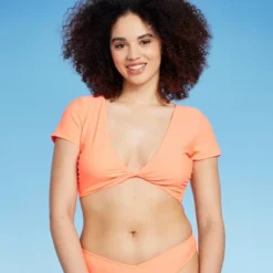 Women's Twist-Front Short Sleeve Bralette Bikini Top - Wild Fable™ 10 Women's Twist-Front Short Sleeve Bralette Bikini Top - Wild Fable™ -Wild Fable Store GUEST 9984104b e652 4f42 a362 298e22baa07a