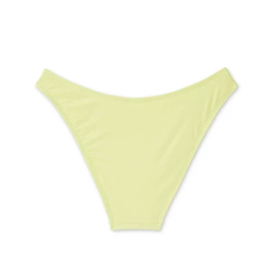 Women's High Leg Cheeky Bikini Bottom - Wild Fable™ Light Yellow 6 Women's High Leg Cheeky Bikini Bottom - Wild Fable™ Light Yellow - Image 6