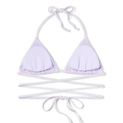 Women's Extreme Wrap Triangle Bikini Top - Wild Fable™ Light Purple Iridescent -Wild Fable Store GUEST 99b4b36d 6766 44d4 8ac1 8708c7541281