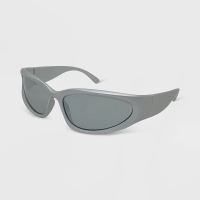 Sport Matte Finish Sunglasses - Wild Fable™ Gray 1 Sport Matte Finish Sunglasses - Wild Fable™ Gray