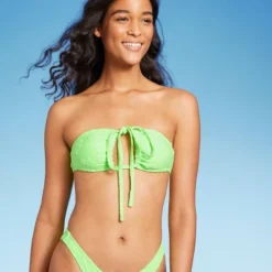Women's Terry Textured U-Neck Multi-Way Bralette Bikini Top - Wild Fable™ Tropical Green -Wild Fable Store GUEST 9bbe87cb c5bc 4b12 9322 5b533e62a6d9
