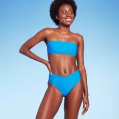 Women's Crossover High Leg Cheeky Mid-Rise Bikini Bottom - Wild Fable™ -Wild Fable Store GUEST a0aa0c57 dce1 4766 87ad a04c2e7a3de4