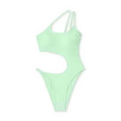 Women's One Shoulder Cut Out One Piece Swimsuit - Wild Fable™ Light Green -Wild Fable Store GUEST a0fa35e7 6cf3 4ce4 a7b9 eccdfa004996