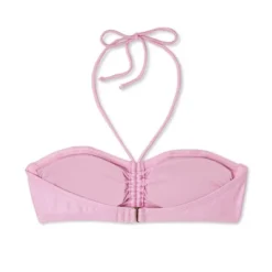 Women's Cinch-Front Halter Bandeau Bikini Top - Wild Fable™ Shiny Pink -Wild Fable Store GUEST a27426a1 4e8c 4879 8697 66e45afa3d59