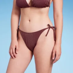 Women's Side-Tie High Leg Extra Cheeky Bikini Bottom - Wild Fable™ Brown -Wild Fable Store GUEST a338ecaf 94ed 450b 9e93 5e5fa445dafd