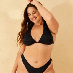 Women's Eyelet Multiway Tall Triangle Bikini Top - Wild Fable™ Black -Wild Fable Store GUEST a38fd0a1 aac1 417c a04c b91c7c0bea30