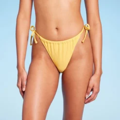 Women's Side-Tie Ultra High Leg Adjustable Coverage Bikini Bottom - Wild Fable™ Yellow 17 Women's Side-Tie Ultra High Leg Adjustable Coverage Bikini Bottom - Wild Fable™ Yellow -Wild Fable Store GUEST a3f2911b 4a02 405c b2e7 57f592422947