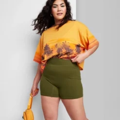 Women's High-Rise Seamless Bike Shorts - Wild Fable™ -Wild Fable Store GUEST a4d6f6fe a38a 4441 87fc 75c273fdf97c