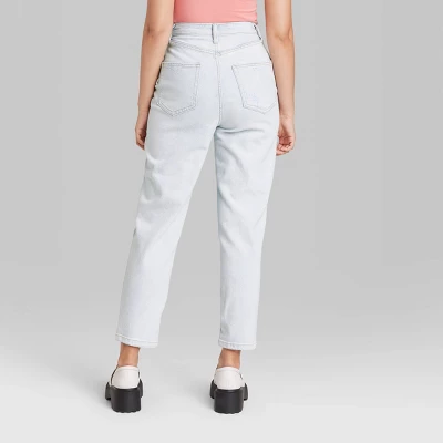 Women's Super-High Rise Curvy Tapered Jeans - Wild Fable™ Ultra Light Wash 2 Women's Super-High Rise Curvy Tapered Jeans - Wild Fable™ Ultra Light Wash - Image 2