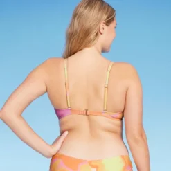 Women's Bralette Bikini Top - Wild Fable™ Pink/Orange/Yellow Tie-Dye -Wild Fable Store GUEST a936ec64 98f4 4c23 982b f5234f17ce58