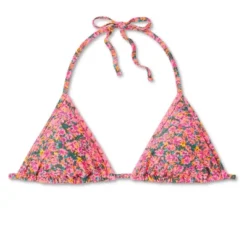 Women's Crochet Trim Triangle Bikini Top - Wild Fable™ Pink Floral Print 11 Women's Crochet Trim Triangle Bikini Top - Wild Fable™ Pink Floral Print -Wild Fable Store GUEST aa5c6afe 2ba2 4979 9d64 7eb22dd0aeb1