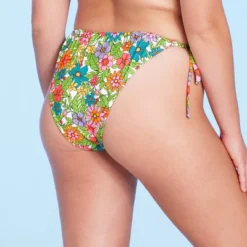 Women's Side-Tie Adjustable Coverage Ultra High Leg Bikini Bottom - Wild Fable™ Floral Print -Wild Fable Store GUEST b02a0c74 e324 4a43 8863 0cc7589d5637