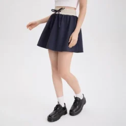 Women's High-Rise Mini Skort - Wild Fable™ Blue -Wild Fable Store GUEST b3c647fd 2c17 40bf 89ce c4e34c2f4658