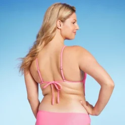 Women's Cowl Neck Longline Bralette Bikini Top - Wild Fable™ Pink Shine -Wild Fable Store GUEST b7ccc465 d004 4848 aaac e5f7ebbb3070