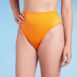 Women's Ribbed High Waist High Leg Extra Cheeky Bikini Bottom - Wild Fable™ Orange -Wild Fable Store GUEST bc34e0c2 4df9 44ed a9dc 3845fb82861d