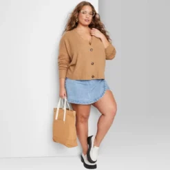 Women's Slouchy Button-Front Cardigan - Wild Fable™ -Wild Fable Store GUEST bf48b1cb 0a72 4896 957f 7c851cd47ee3