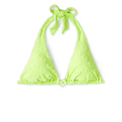 Women's Daisy Textured Ring Front Triangle Bikini Top - Wild Fable™ Green -Wild Fable Store GUEST bf9b7100 147f 4607 a338 f45315534a52