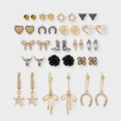 Western Earring Set 18pc - Wild Fable™ Gold/Silver -Wild Fable Store GUEST c089158e fae8 42d6 a10c 27808c2ffbec