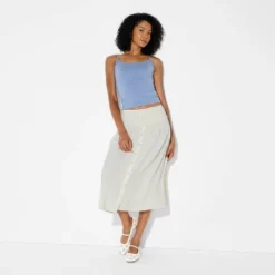 Women's Maxi Dropwaist Button-Front Skirt - Wild Fable™ Off-White -Wild Fable Store GUEST c08aeb12 960a 4903 b770 9843bf64eb15