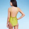 Women's Ring Front Cut Out One Piece Swimsuit - Wild Fable™ Green