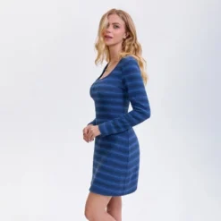 Women's Long Sleeve Mini Dress - Wild Fable™ Royal Blue Striped -Wild Fable Store GUEST c9062898 fc39 436e b4c0 66c99099a477
