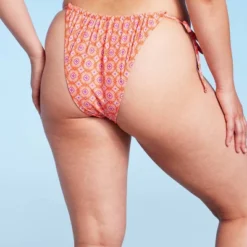 Women's Ultra High Leg Adjustable Coverage Bikini Bottom - Wild Fable™ Orange Tile Print 14 Women's Ultra High Leg Adjustable Coverage Bikini Bottom - Wild Fable™ Orange Tile Print -Wild Fable Store GUEST cb9dc216 864a 4c55 bd04 3c84104b284d