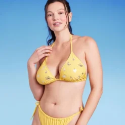 Women's Sequin Detail Triangle Bikini Top - Wild Fable™ Yellow 9 Women's Sequin Detail Triangle Bikini Top - Wild Fable™ Yellow -Wild Fable Store GUEST cd600136 4ac3 4d14 b822 560adbf5c194