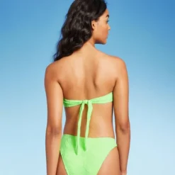 Women's Terry Textured U-Neck Multi-Way Bralette Bikini Top - Wild Fable™ Tropical Green -Wild Fable Store GUEST cf31af9c 1f9c 4572 8eba d164fc67e9a9