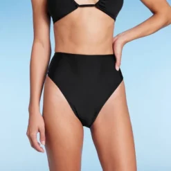Women's High Leg Cheeky High Waist Bikini Bottom - Wild Fable™ Black -Wild Fable Store GUEST d19db261 293c 44ff a582 c177a4b5f036